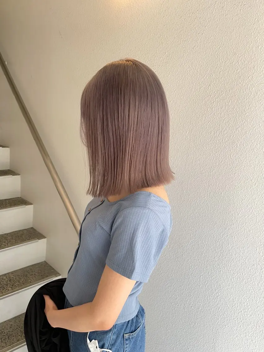 ミディアム 垢抜け透明感カラー 🧚🏻‍♀️ミユウのヘアスタイル