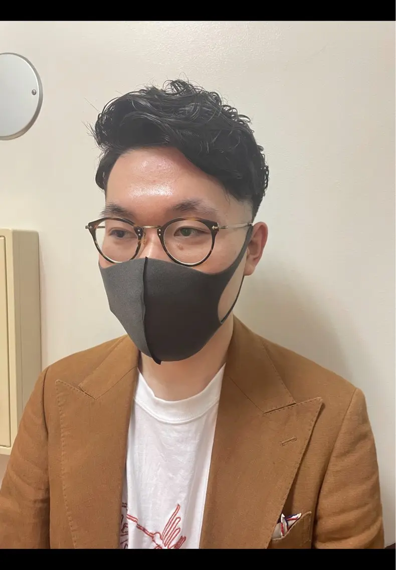 ミディアム 萩森 龍也のヘアスタイル