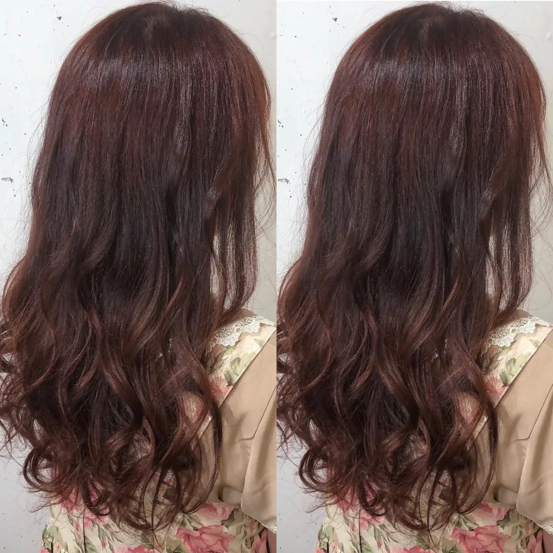 ロング カラー パーマ ヘアアレンジ 八巻 晴香のヘアスタイル