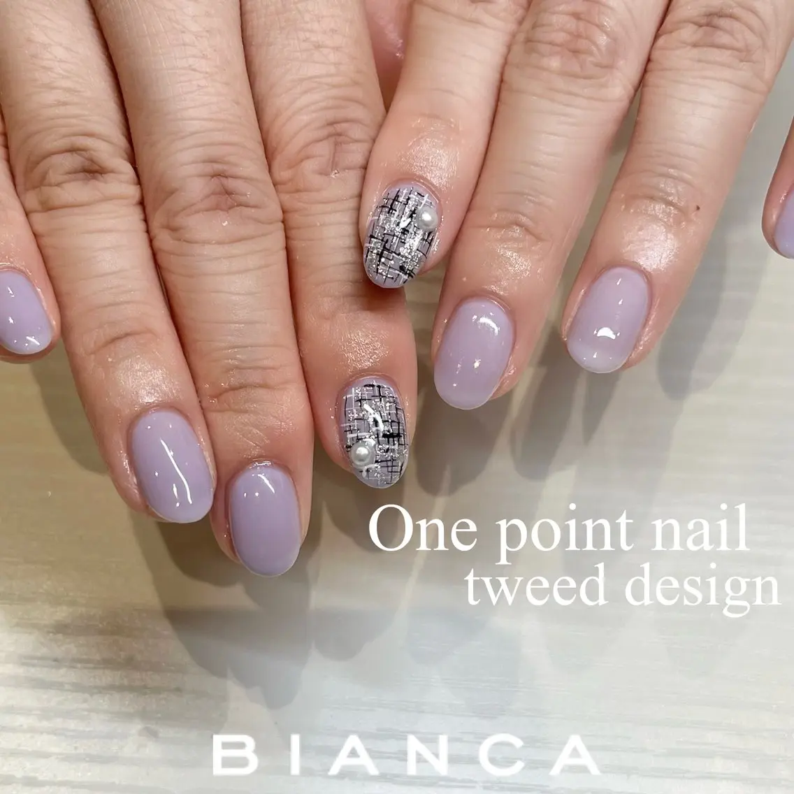 ネイル ツイードネイル Bianca川口 Nagoyaのマツエク・マツパデザイン