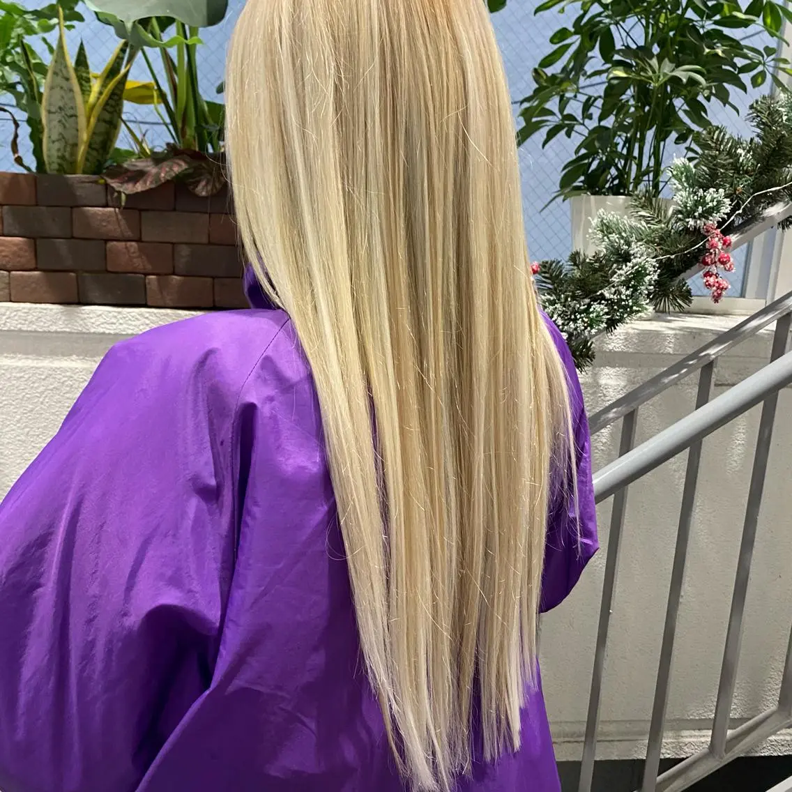 ロング カラー 韓国風・ブリーチなし ・あり後藤 一斗店長のヘアスタイル