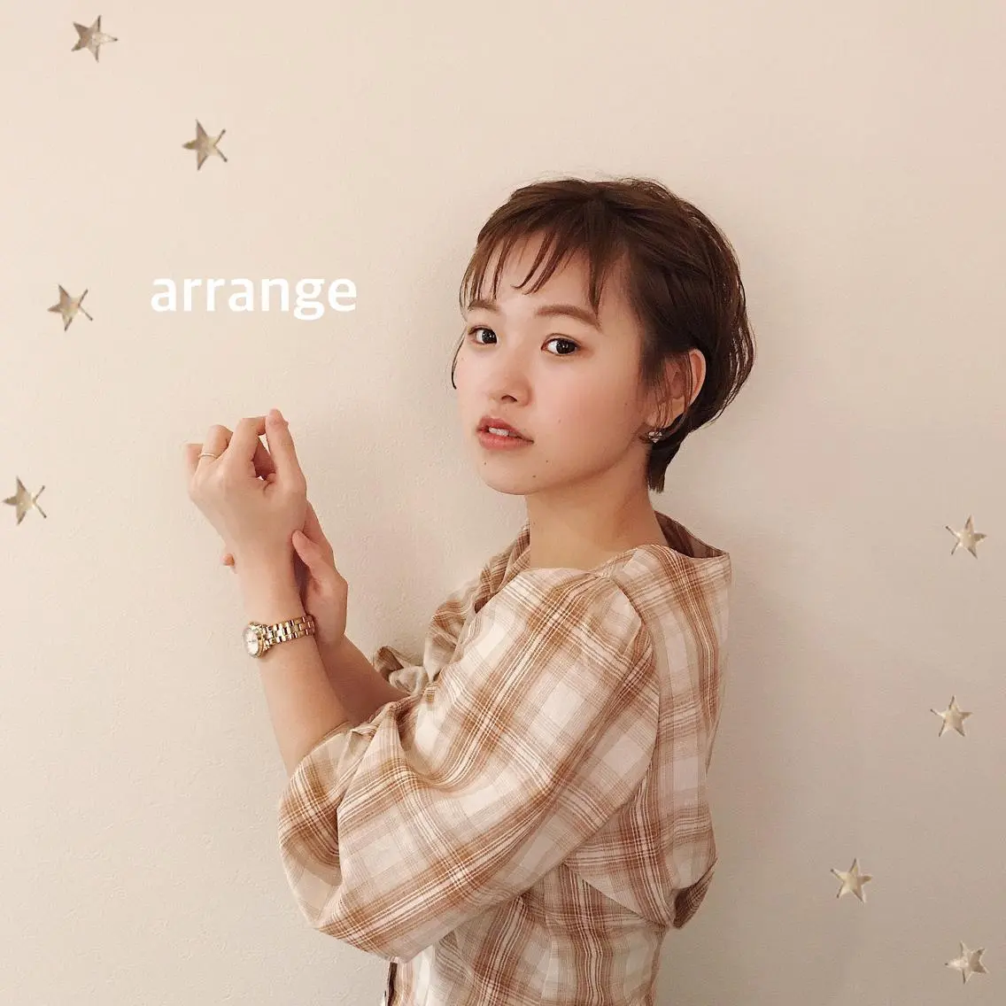 ショート カラー カット ヘアカラー 市川 千夏のヘアスタイル