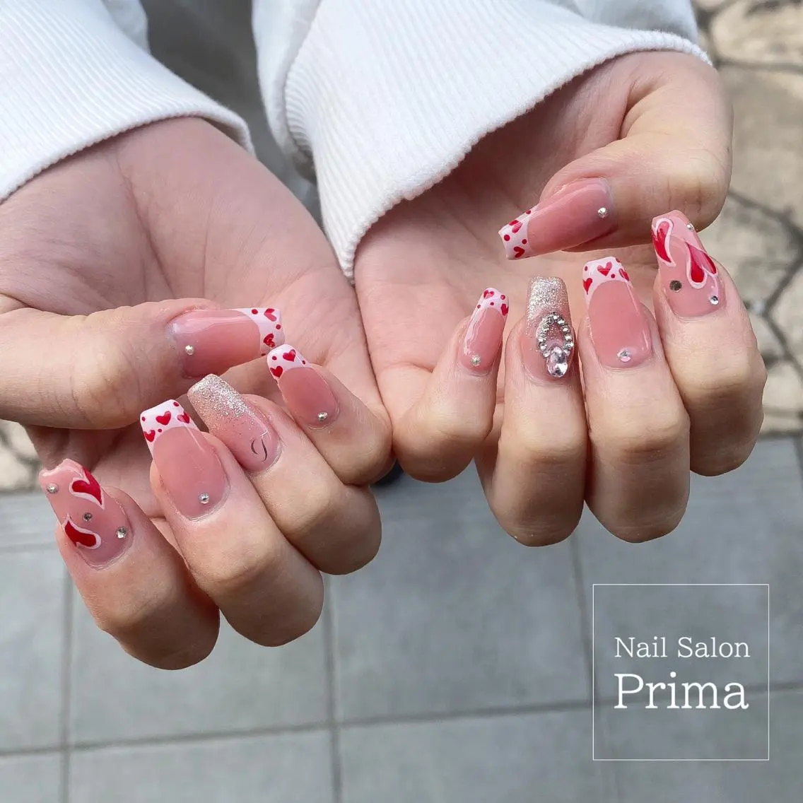 セミロング ネイル SalonPrima 西院Nail&Eyeのネイルデザイン