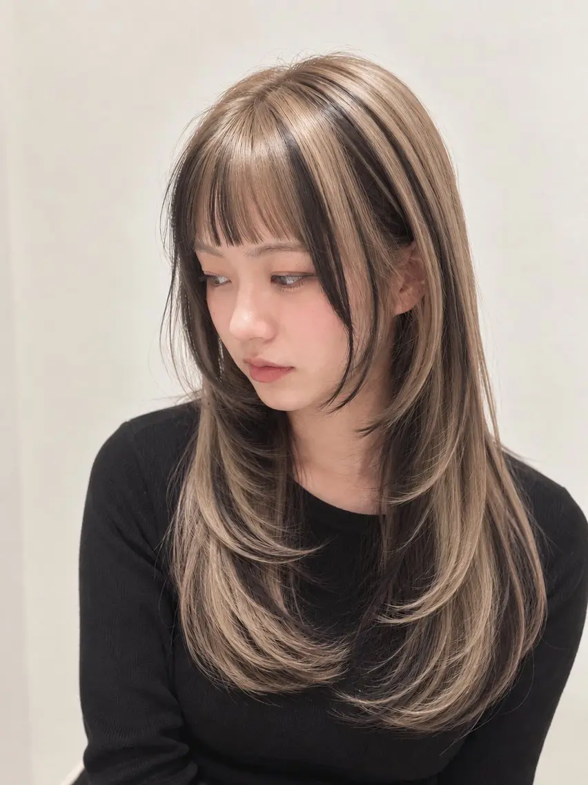 ロング カラー 銀座/レイヤー/ 髪質改善/大塚セイラのヘアスタイル