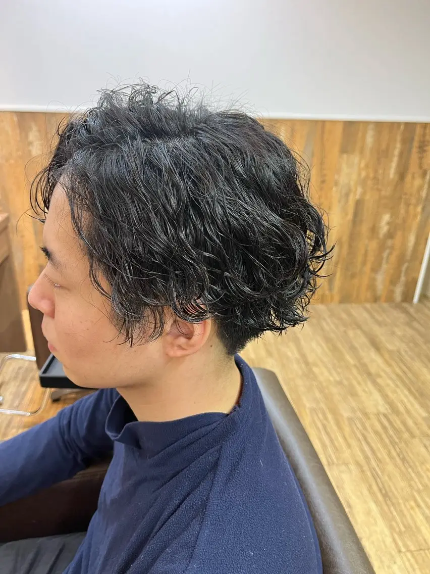 メンズ カット パーマ 鬼松沙弥 ❤︎メンズパーマのヘアスタイル