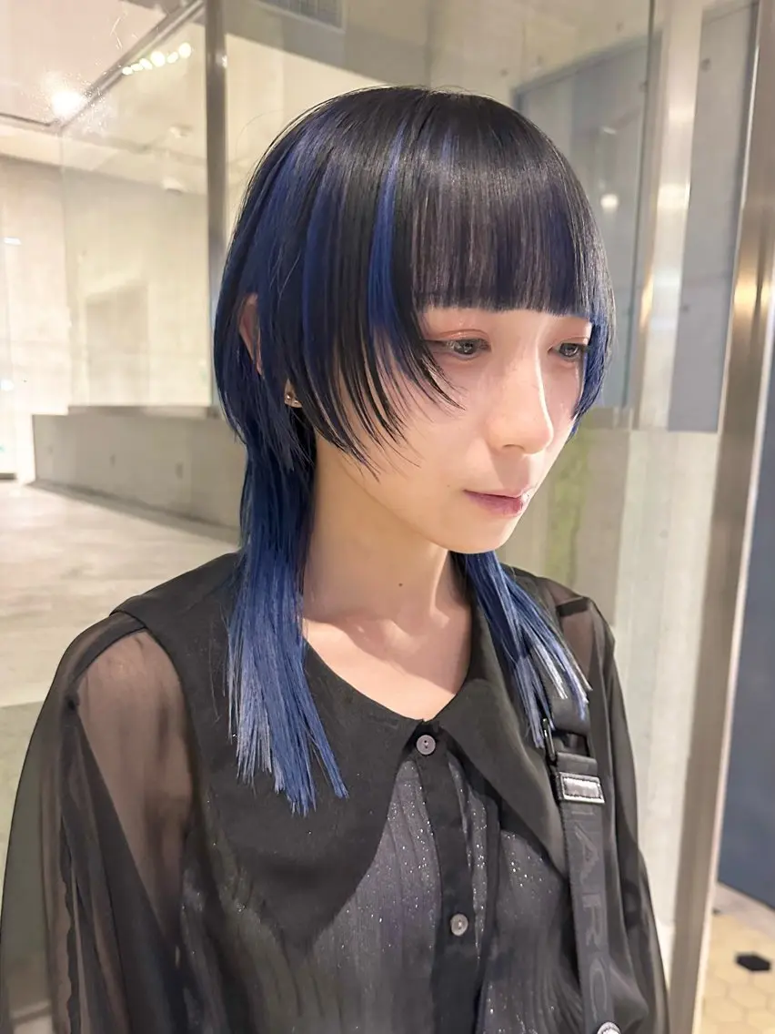 ミディアム カラー カット ヘアカラー トリートメント kai .のヘアスタイル