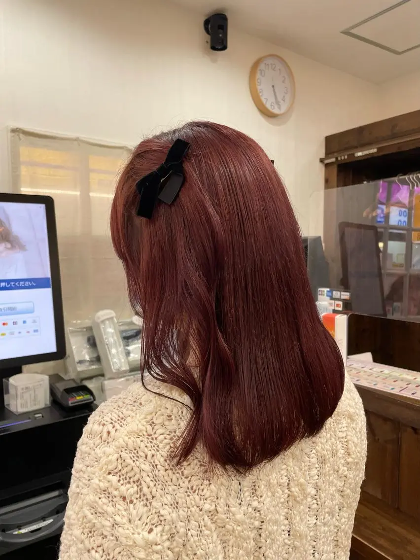 【🧴お出かけ前に🛍️】前髪カット+アイロンヘアセットの写真