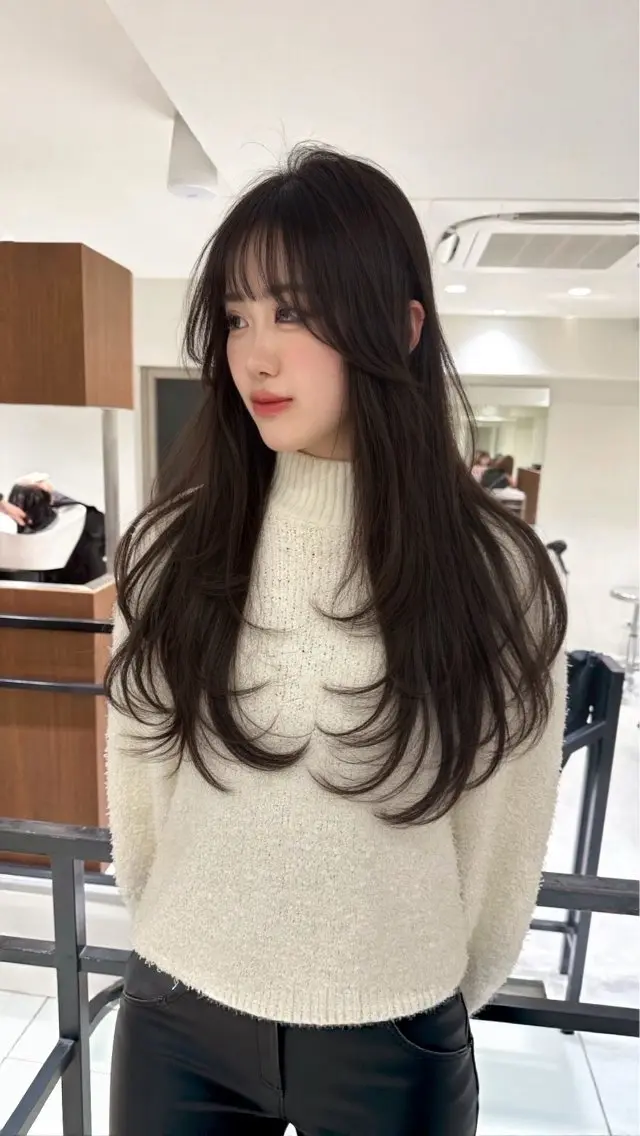 ロング 🎀 レイヤーカット カラー / 錦糸町のヘアスタイル