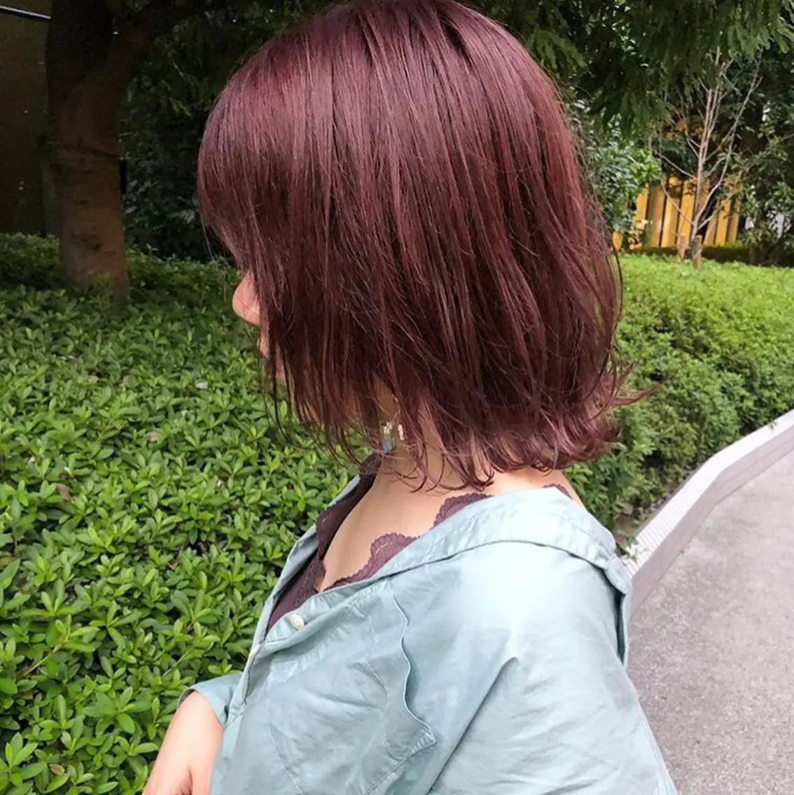 ミディアム カラー カシス パープルカラー 🧡色落ちまで2度 楽しめる🧡ヨシキのヘアスタイル