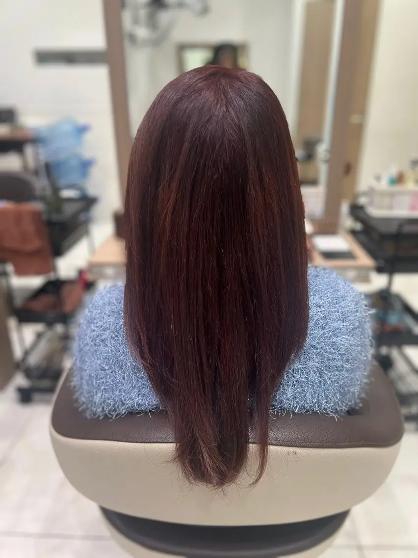 ロング カラー ヘアカラー 松下 汐里のヘアスタイル