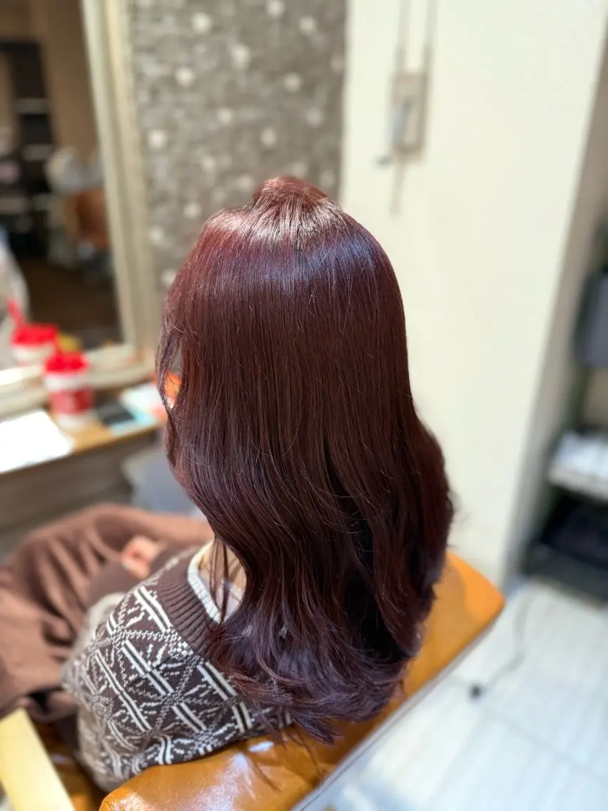 ミディアム カラー ヘアカラー トリートメント 🫧艶髪職人/相模 大野/新井公輔🫧のヘアスタイル