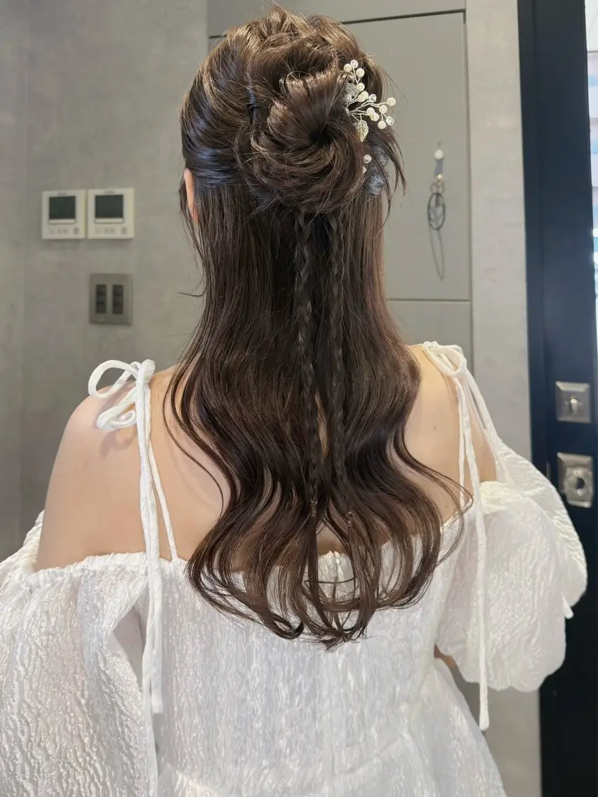 ロング ヘアセット 野林 夏帆のヘアスタイル