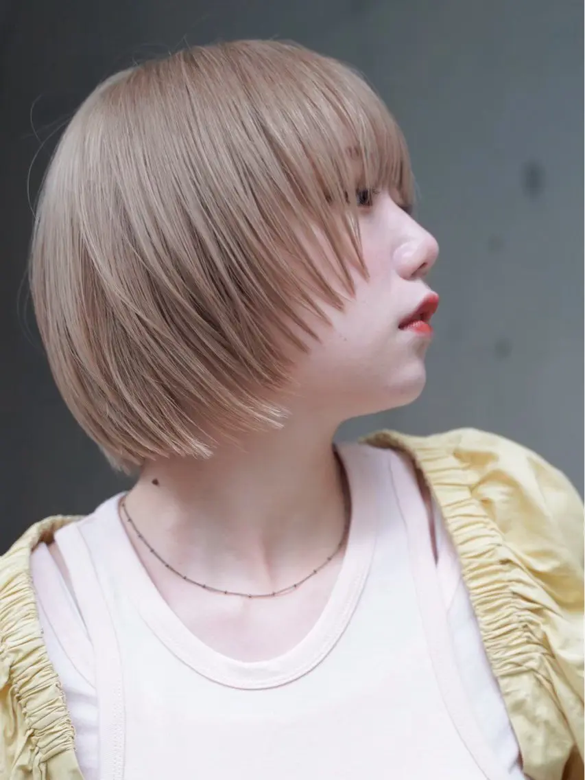 ショート カラー ヘアカラー トリートメント SHO 👻原宿 /艶カラーのヘアスタイル