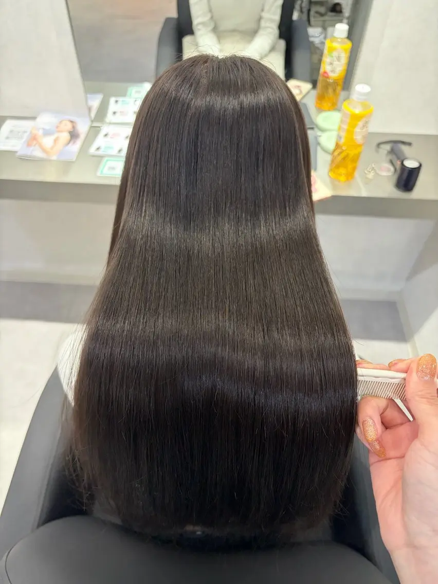 ロング 縮毛矯正 カット 縮毛矯正 🫧縮毛矯正支持率 No.1 ほのか🫧のヘアスタイル