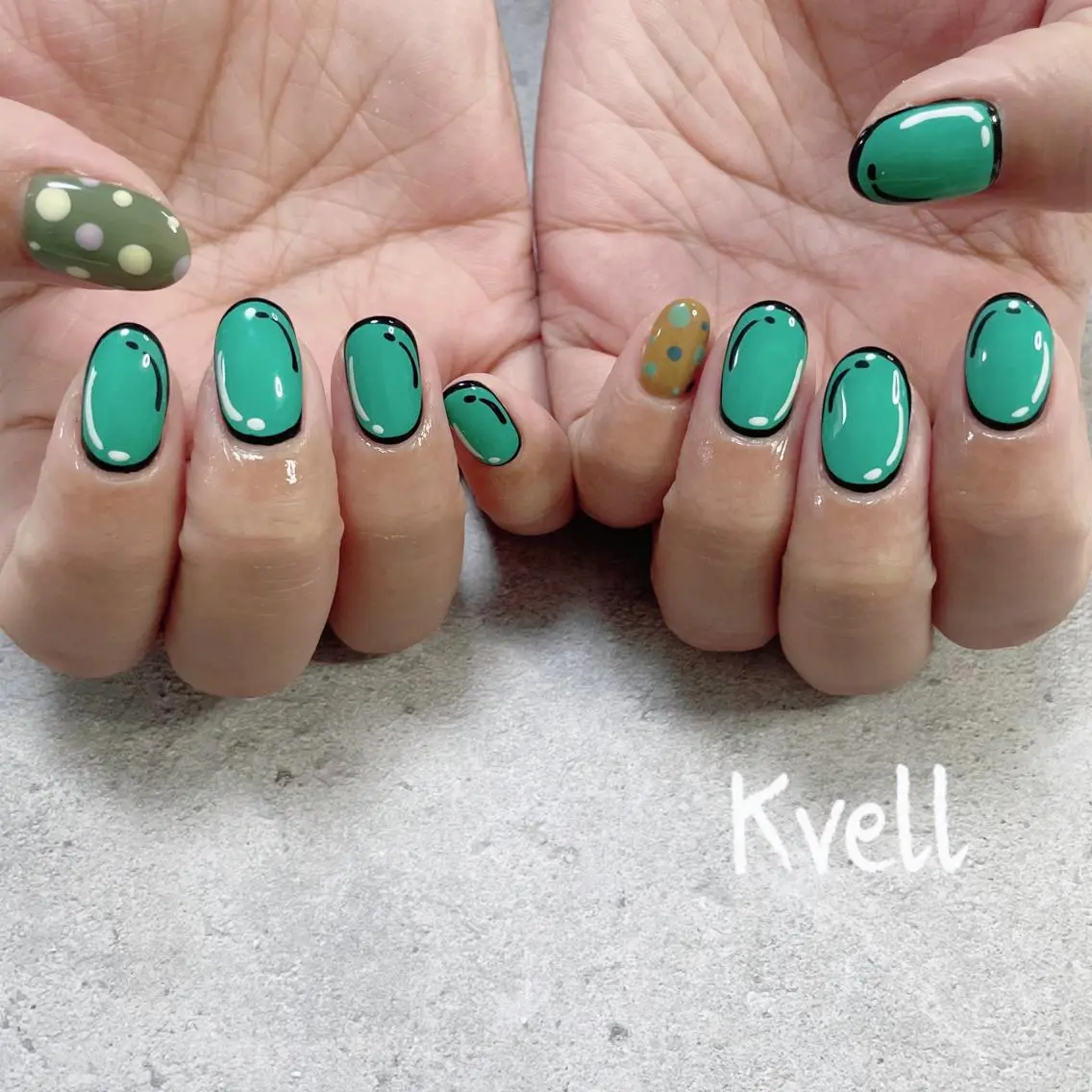 ネイル ハンドネイル nailsalon Kvellのネイルデザイン