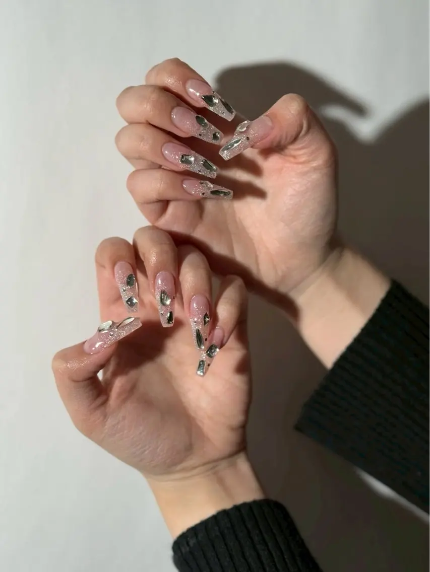 ネイル ジェルネイル ストーンネイル ハンドネイル 【ORGAN】 nailのネイルデザイン
