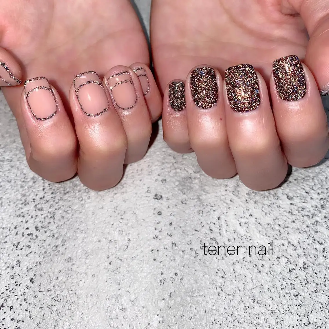 ネイル フラッシュネイル 持ち込み ニュアンスネイル テネルネイル tener nailのネイルデザイン