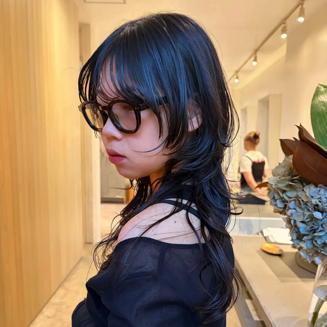 ロング デザインカット カット 中野 ちよのヘアスタイル