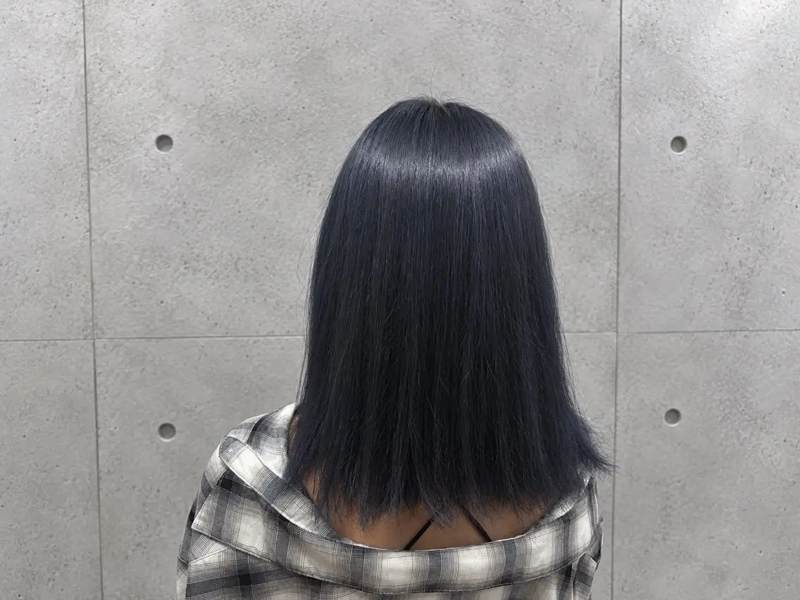 セミロング ヘアカラー 推し活カラー/ アレンジ🩵ayaのヘアスタイル