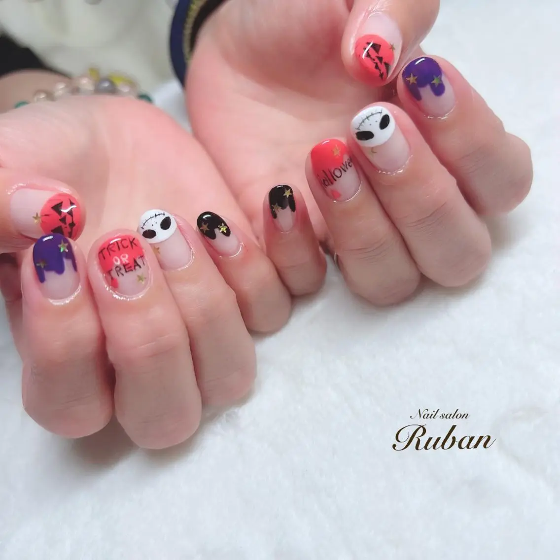 ネイル ハロウィン Nail salon Rubanのネイルデザイン