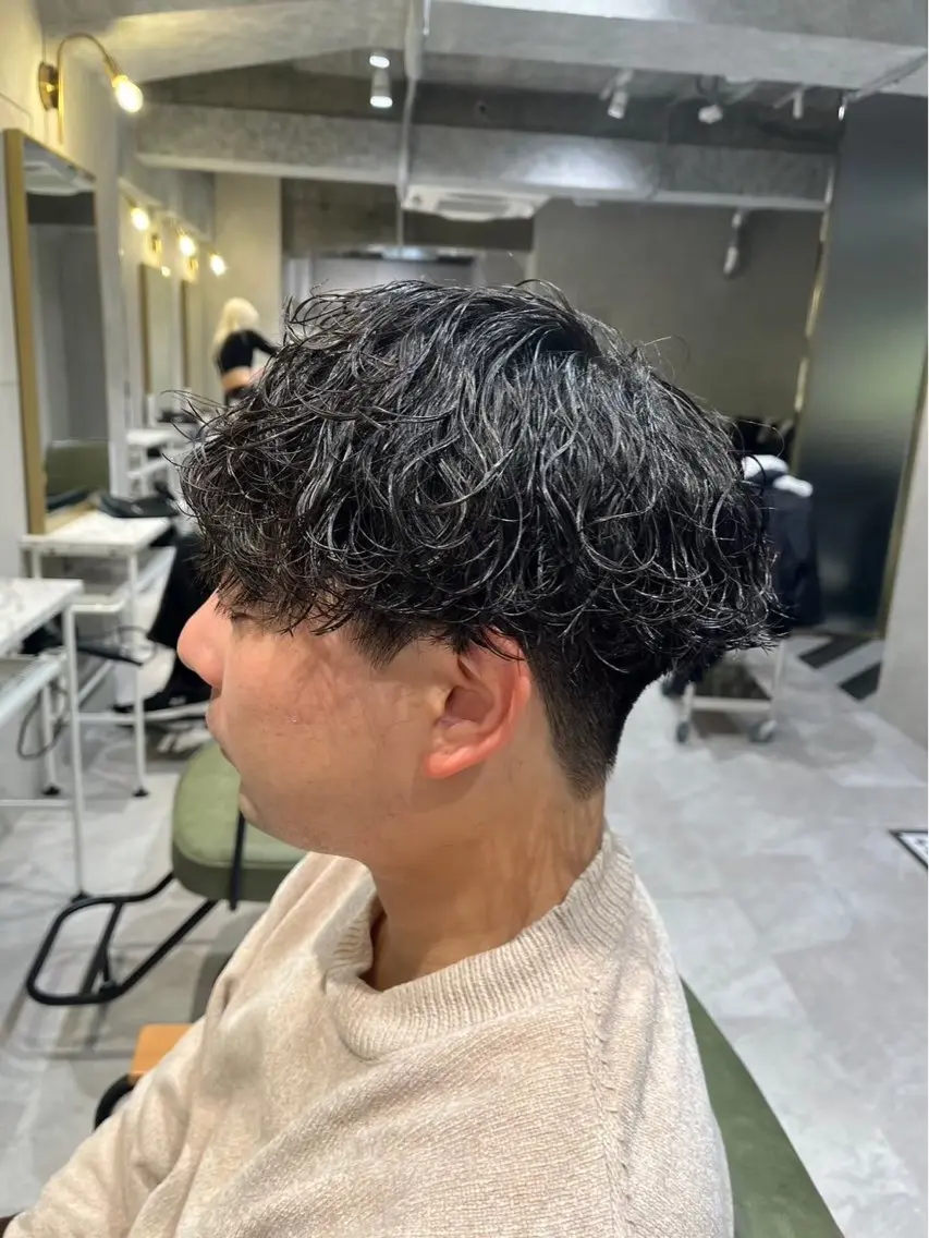 【メンズ練習モデル】カット+パーマ⭐の写真