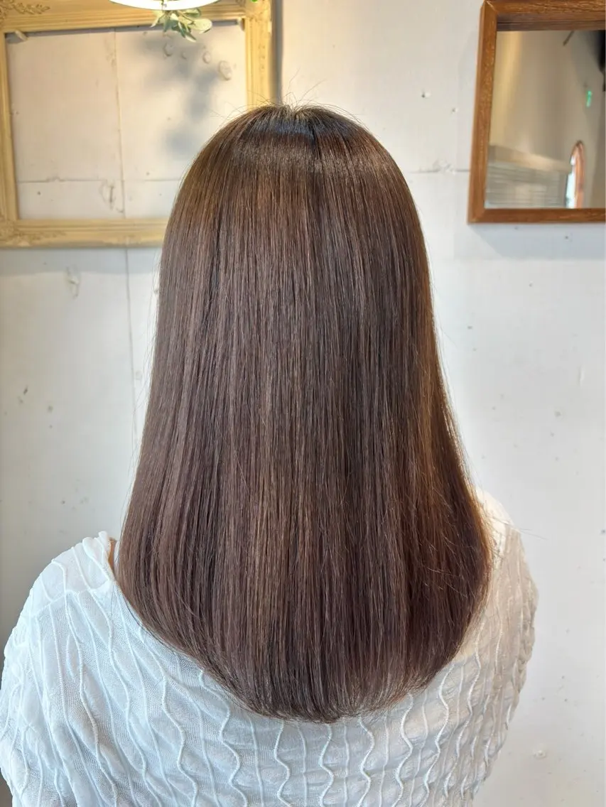 ロング 縮毛矯正 おがわ らいむ🕊️のヘアスタイル