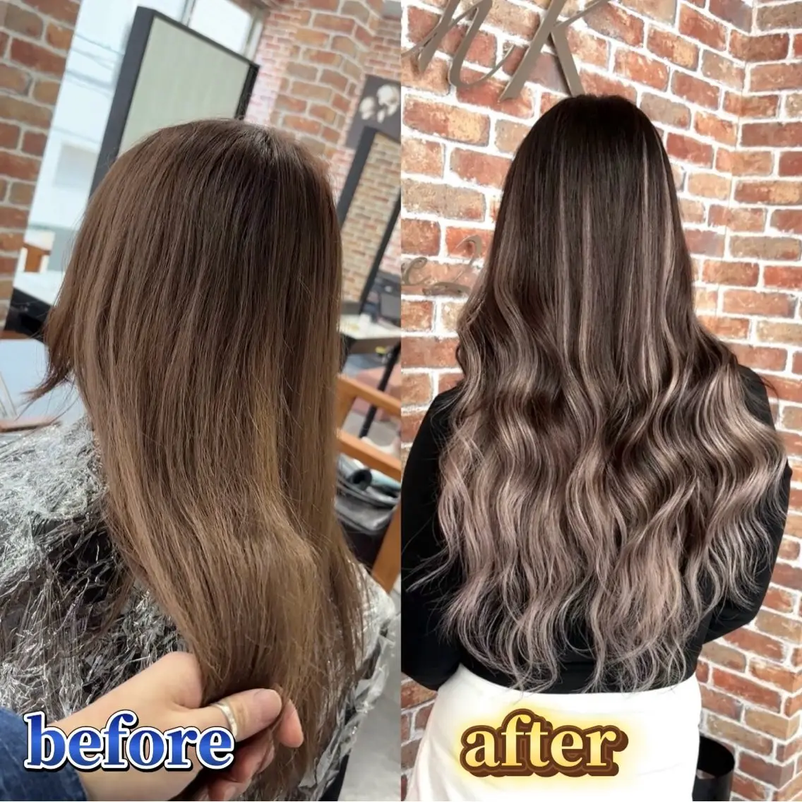ロング カラー カット ヘアカラー エクステ ギャルの革命児 秀斗のヘアスタイル