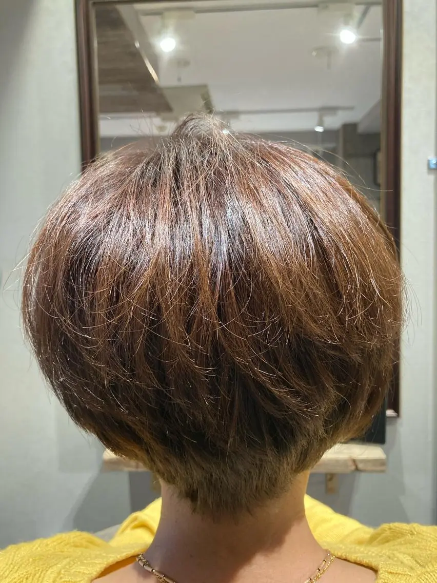 ⭕️オーガニックカラー(フル白髪染め)& 髪質改善TOKIOインカラミ5stepトリートメントサービス⭐️ミニモ限定⭐️の写真