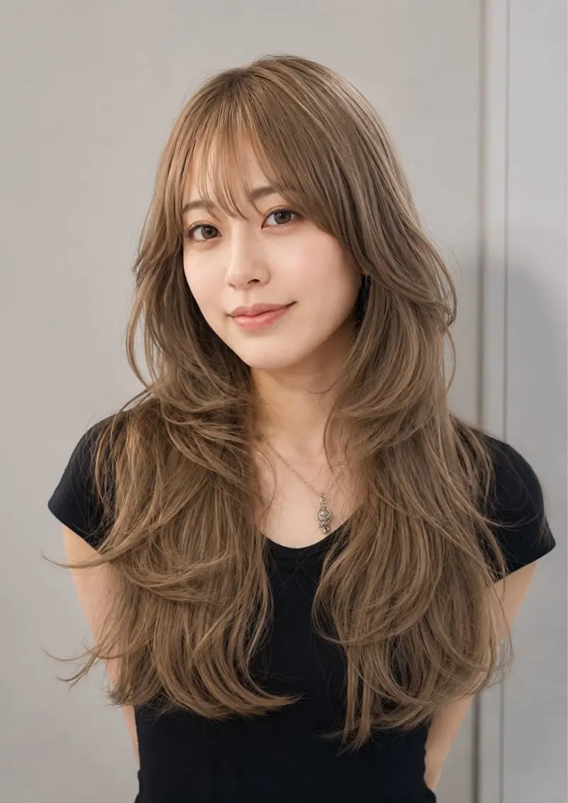 ロング カラー ヘアカラー trinity KOHARUのヘアスタイル