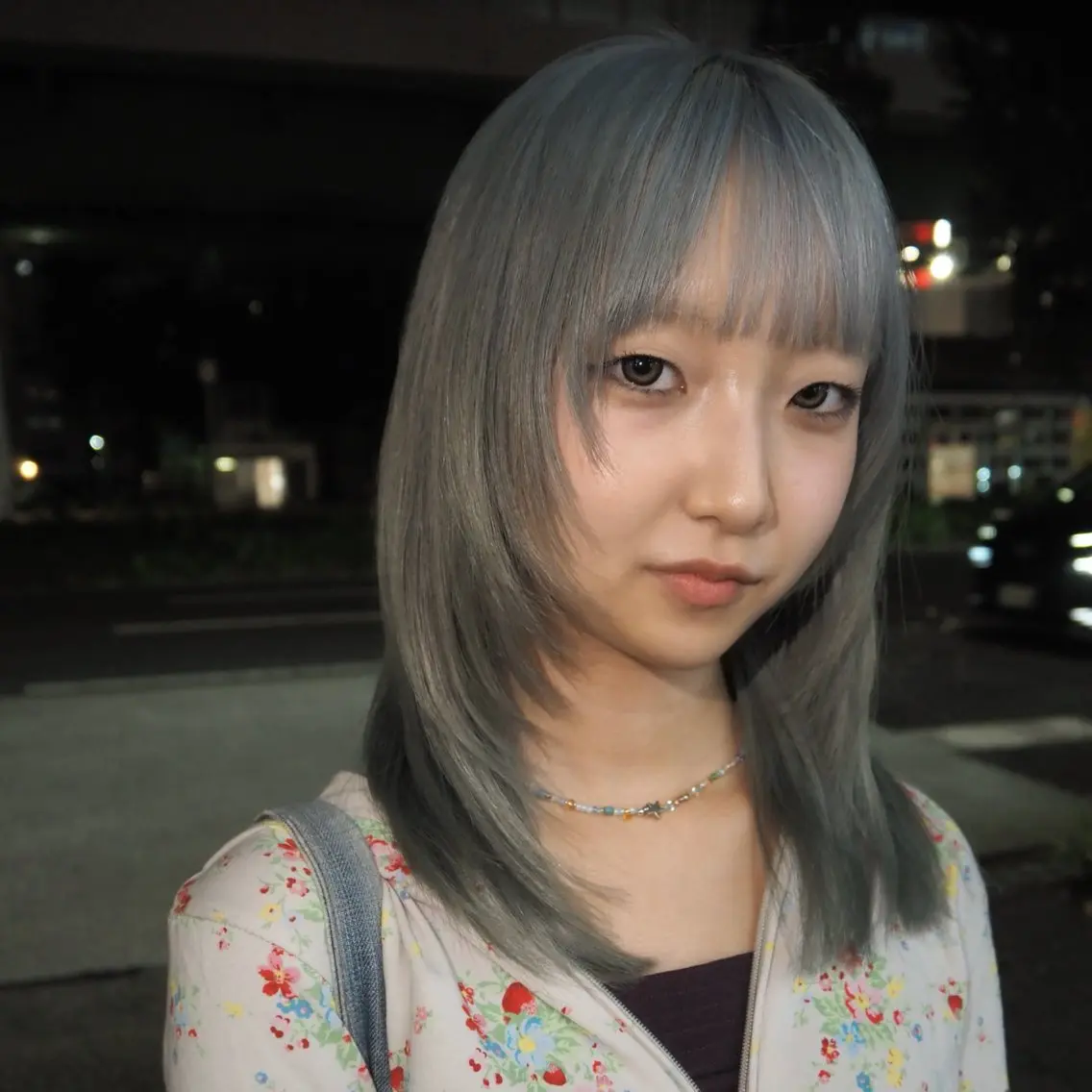 ロング カラー ブリーチ ブルーカラー 透明感カラー ハイトーンカラー 顔まわりレイヤー カット ヘアカラー トリートメント yuki/矢場町/ JILLSTUDIOのヘアスタイル