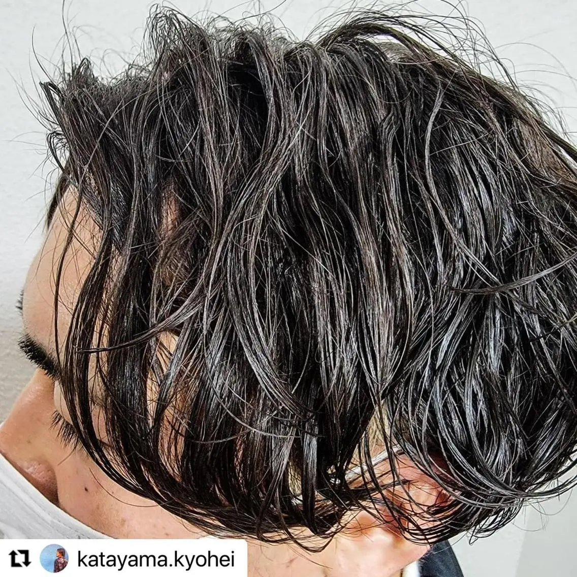 ミディアム カラー メンズ ミディアムパーマ メンズパーマ 🩷Eny terrace🩷のヘアスタイル