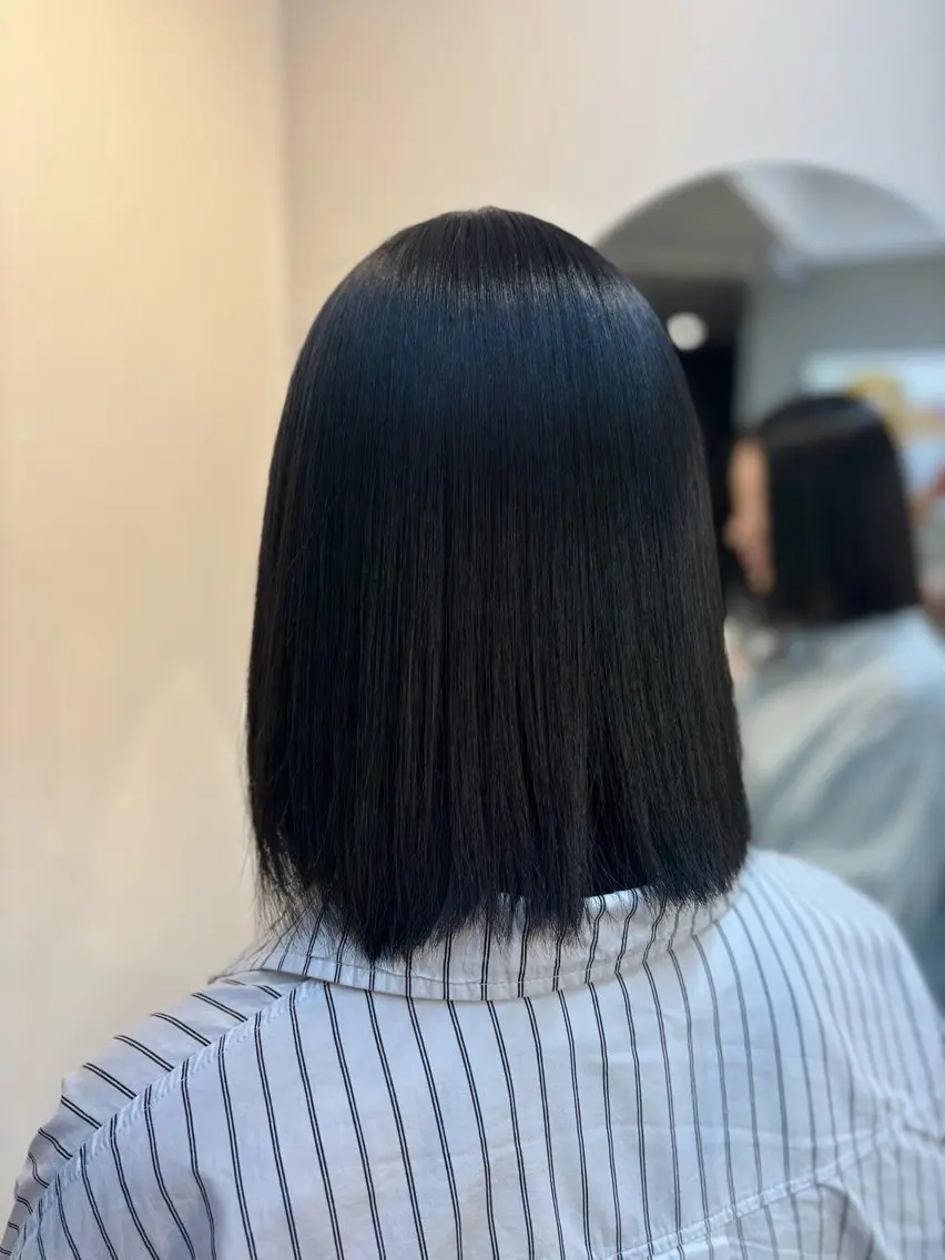 ミディアム 縮毛矯正 🍒KAHOE🍒 Rooohairのヘアスタイル
