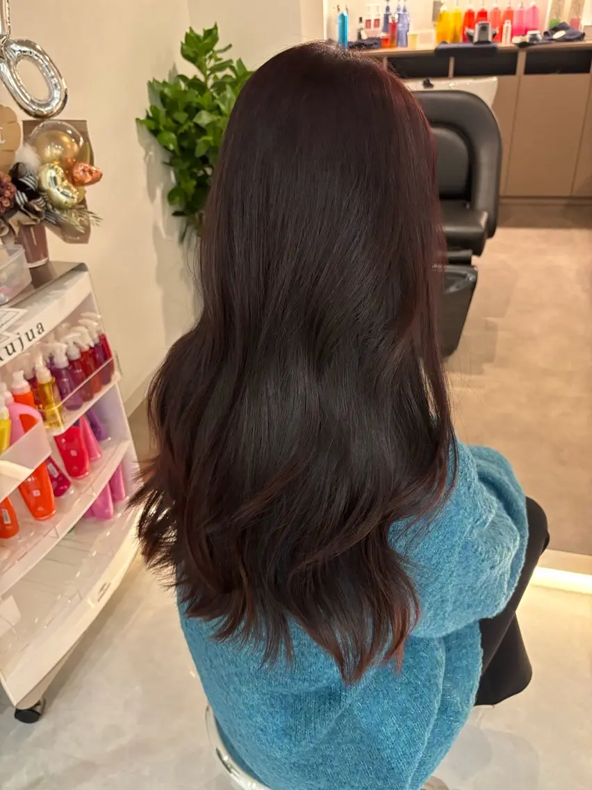 ロング カラー 透明感カラー 似合わせカット カット ヘアカラー トリートメント 🎀韓国ヘア× 透明感カラー🎀正源のヘアスタイル