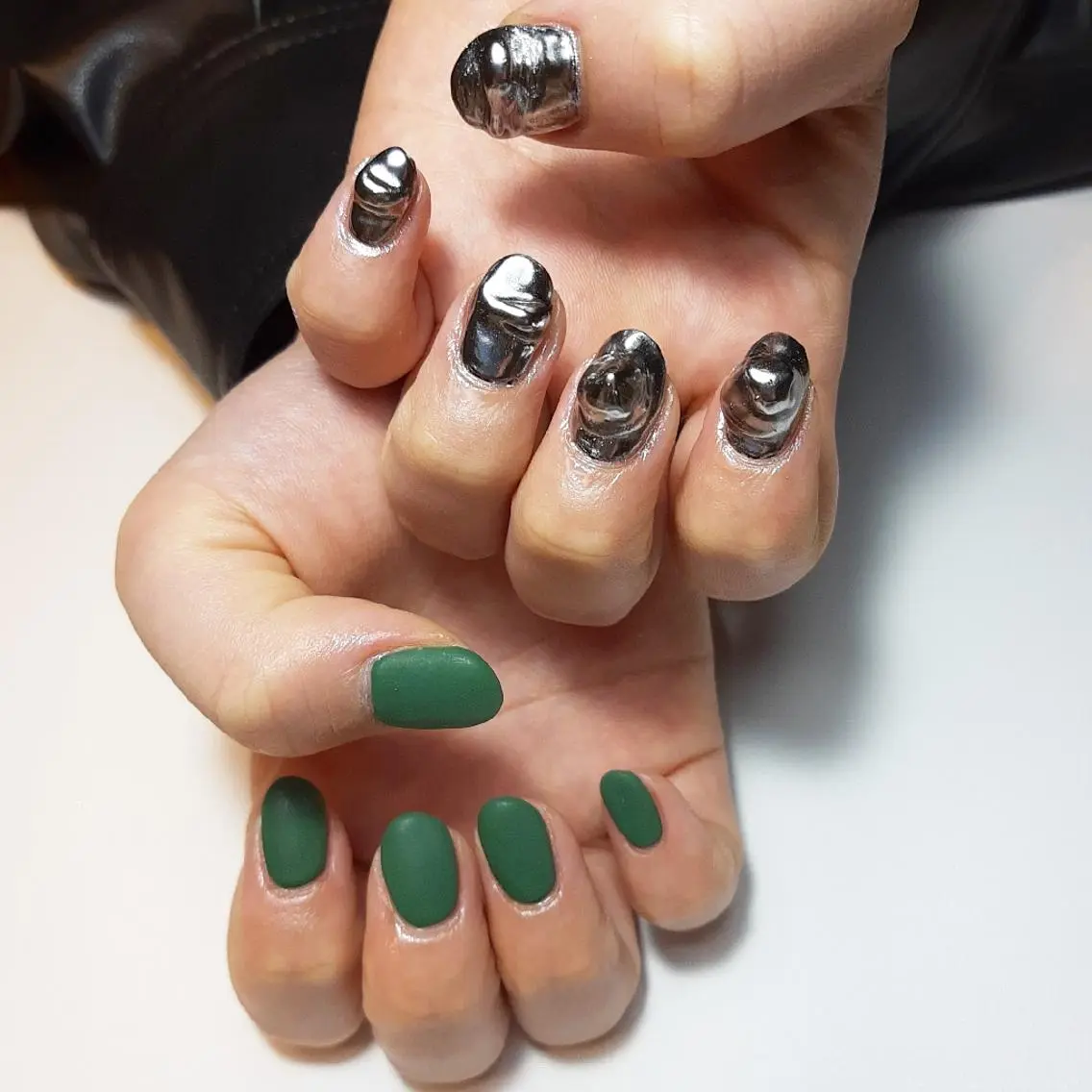 ネイル マットネイル ミラーネイル owlnail /持込みデザイン専門のネイルデザイン