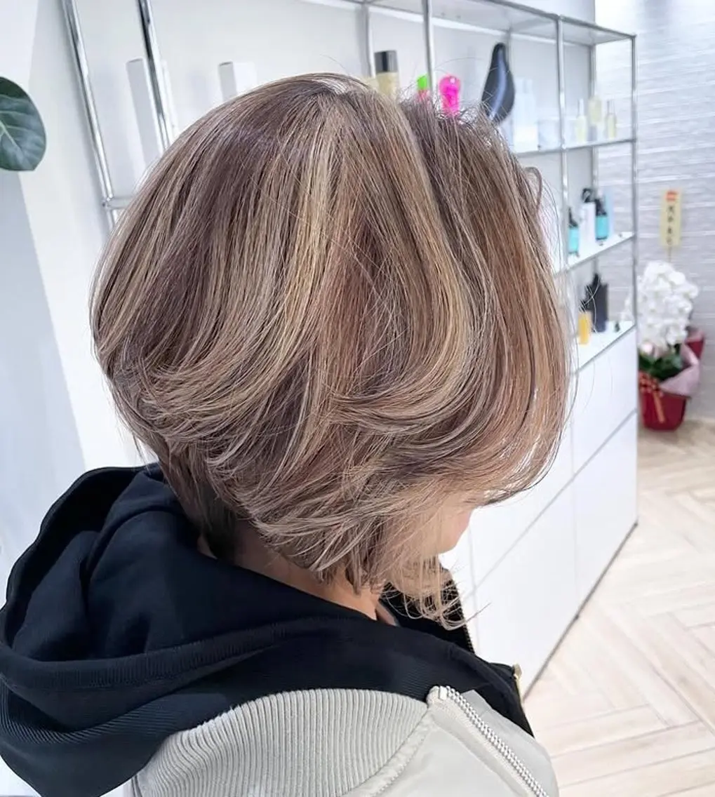 ショート ハイライト 千葉 光春のヘアスタイル