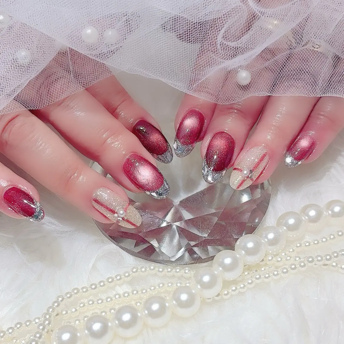 ネイル フットネイル ジェルネイル マグネットネイル 持ち込み パラジェル ハンドネイル Nail×Lani 深爪矯正対応◎のネイルデザイン