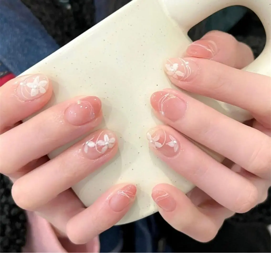 ネイル ハンドネイル M 🌷Nail 長さだし専門店のネイルデザイン