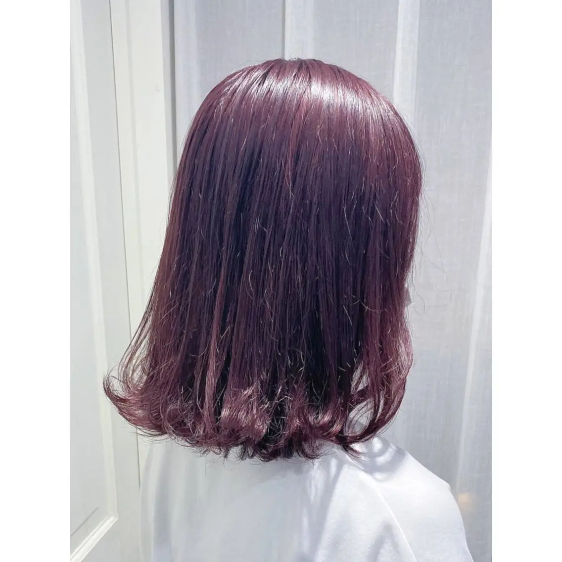 ミディアム カラー ラベンダーカラー 💖ブリーチ/暖色 𝐘𝐮𝐢💖のヘアスタイル