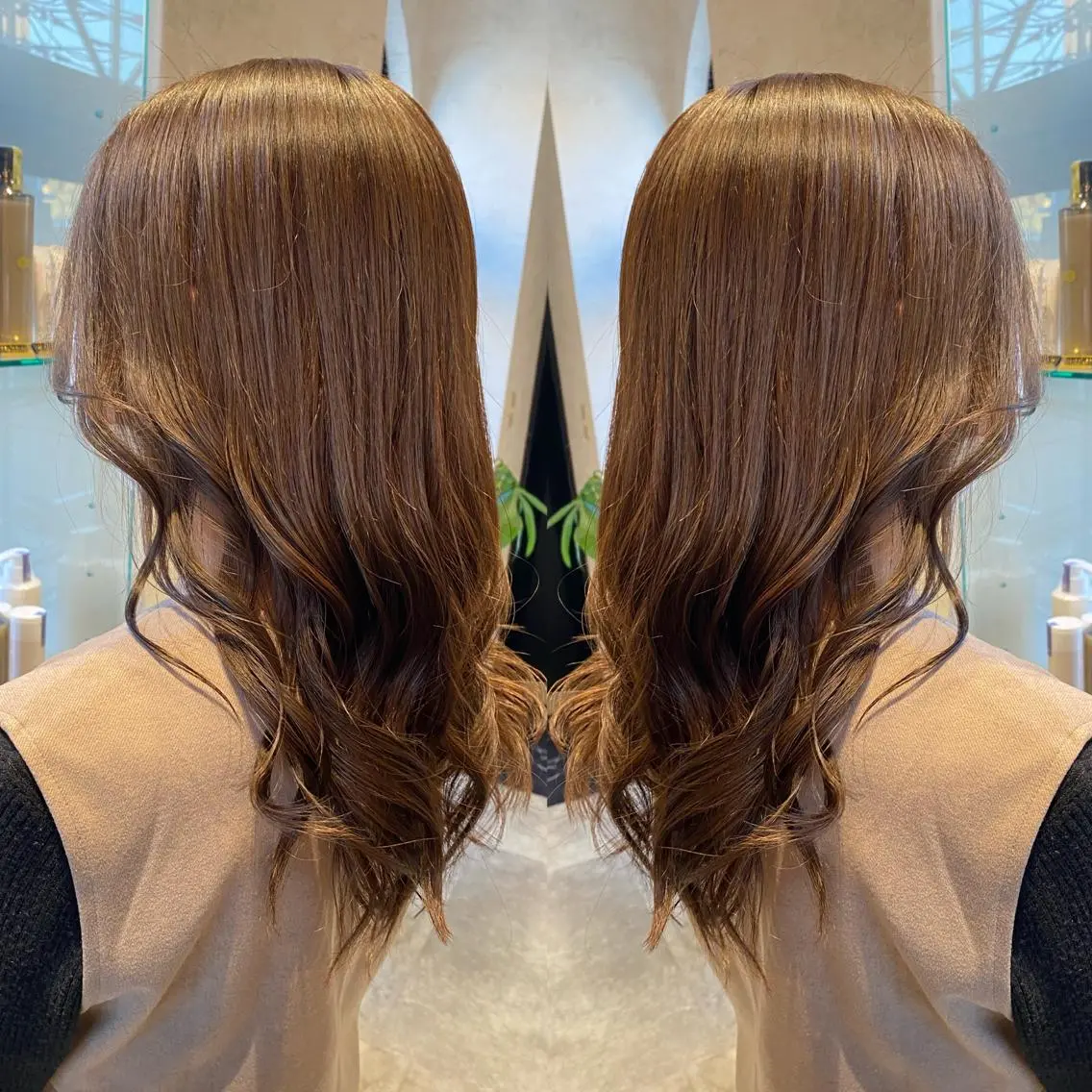 セミロング カラー 艶カラー吉祥寺🌸 KAZUEのヘアスタイル