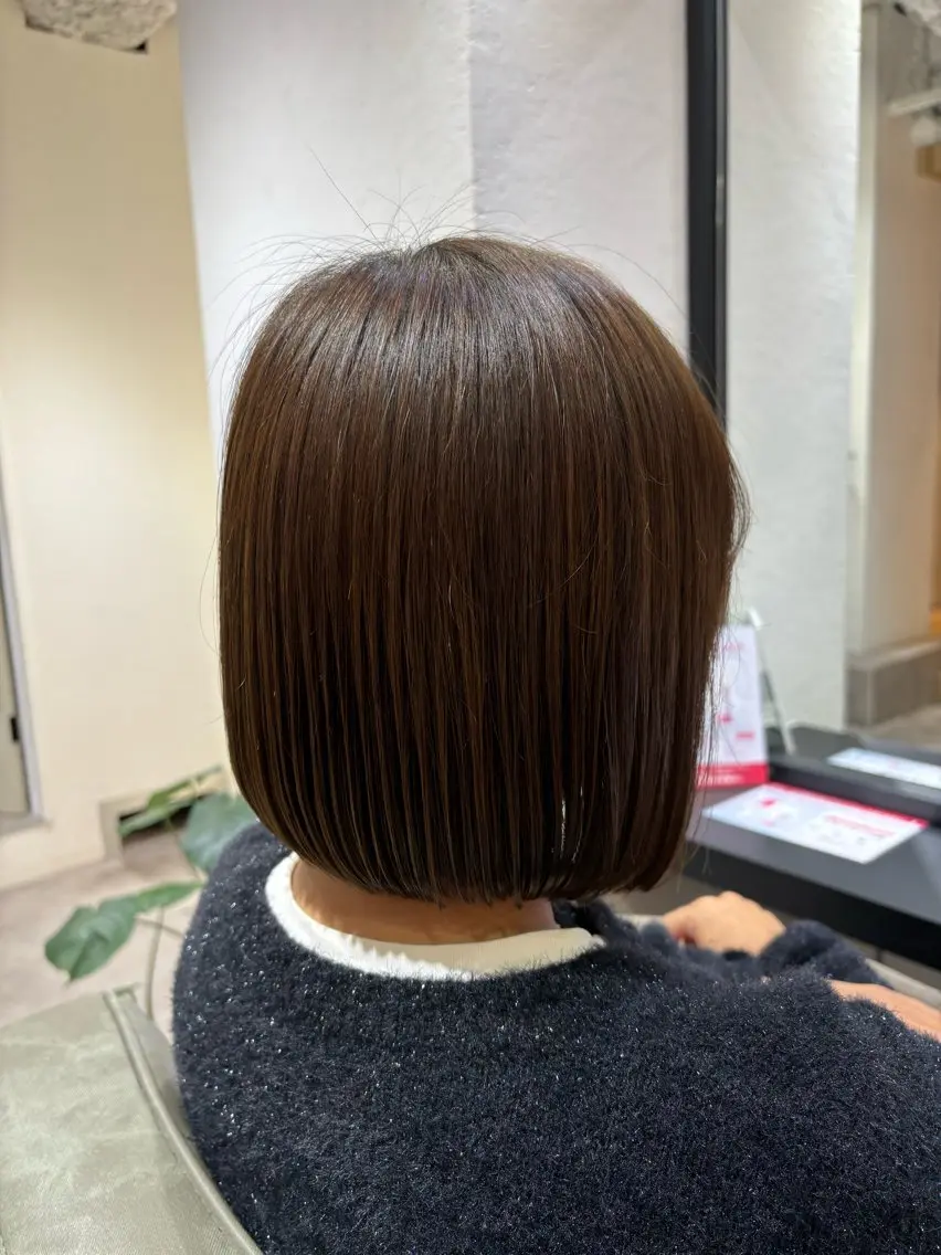 ショート カット ✨似合わせボブ✨ 縮毛矯正のヘアスタイル