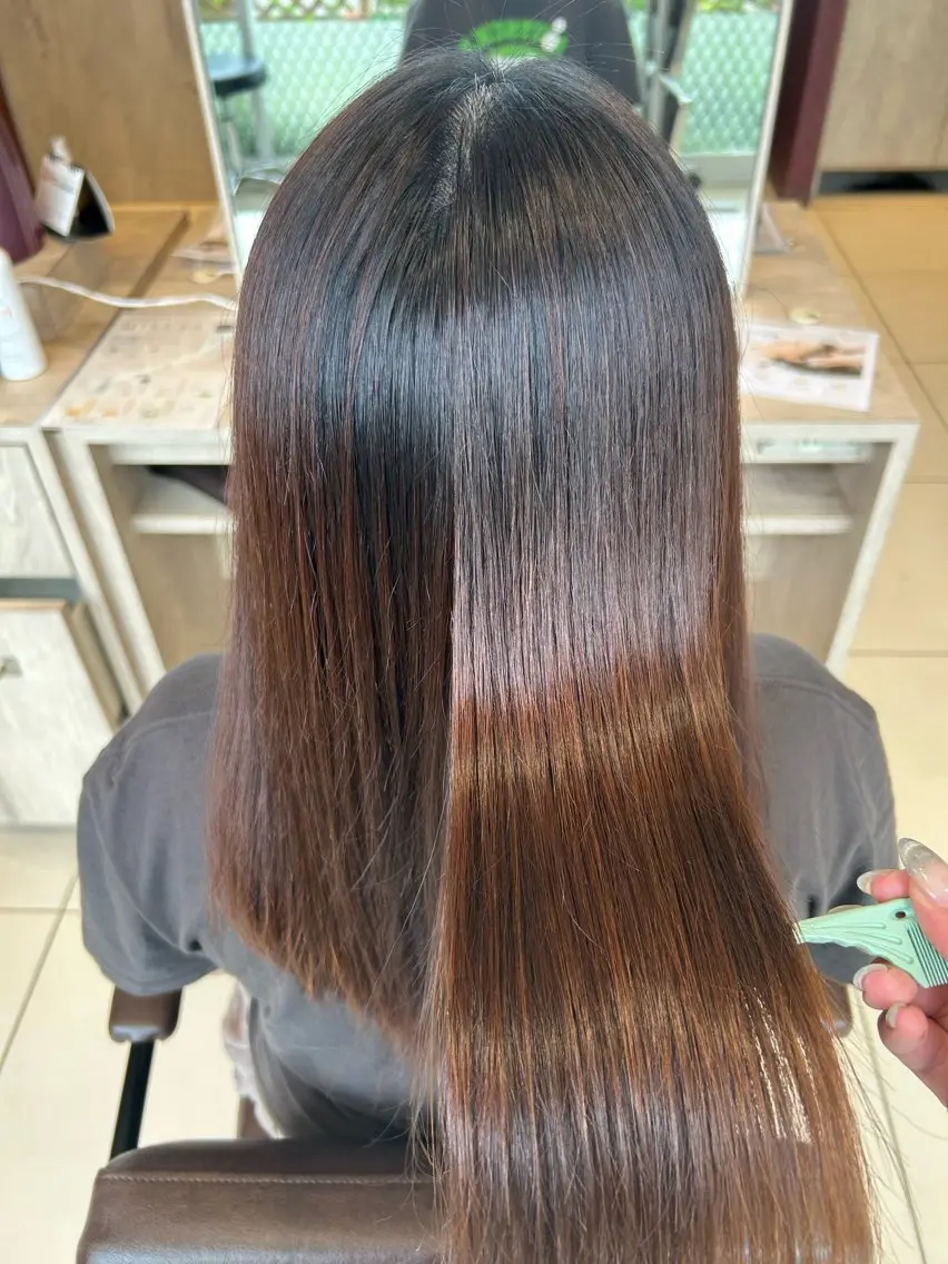 縮毛矯正 earth天童店 Kurumiのヘアスタイル