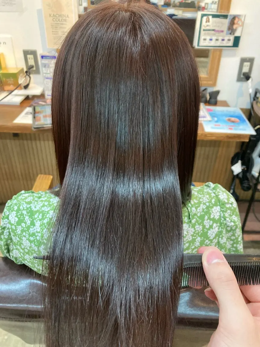 ミディアム 髪質改善 カット ヘアカラー トリートメント 💫 シュン💫のヘアスタイル