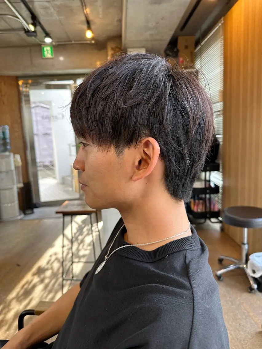 メンズ メンズブリーチ メンズハイトーン メンズインナーカラー メンズ韓国風 メンズウルフカット DAIKIベージュ 🍂レイヤーカットのヘアスタイル