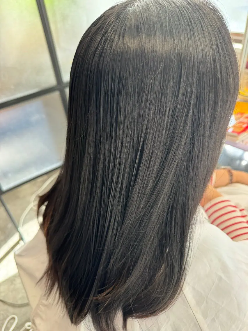 ロング 伸ばしかけ 縮毛矯正 縮毛矯正 トリートメント 石沢 知康 丁寧カウンセリングのヘアスタイル