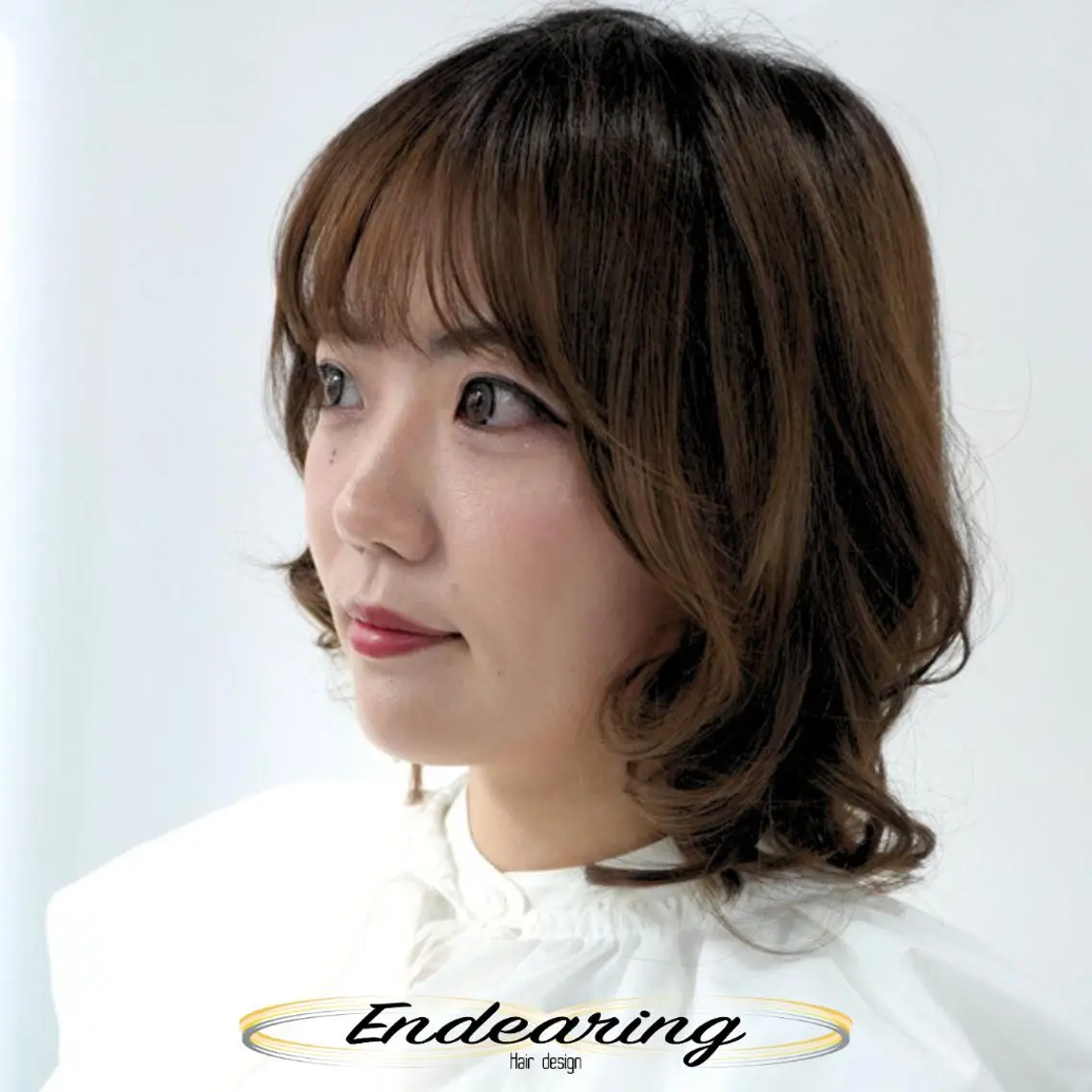 ミディアム ミディアムレイヤー レイヤーカット 似合わせカット 小顔カット カット ヘアカラー Endearing 銀座/レイヤーカットのヘアスタイル