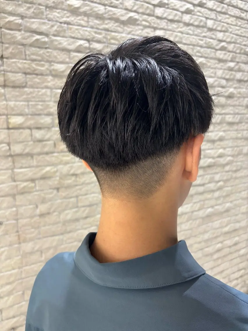 ミディアム メンズ カット ヘアセット 【メンズ特化】セン ターパート/保坂太一のヘアスタイル