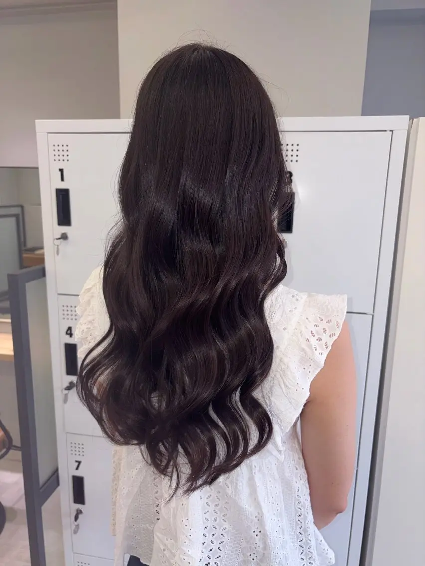 ロング カラー トリートメント トリートメント ヘッドスパ SHUKA🎀 韓国スタイル艶カラーのヘアスタイル