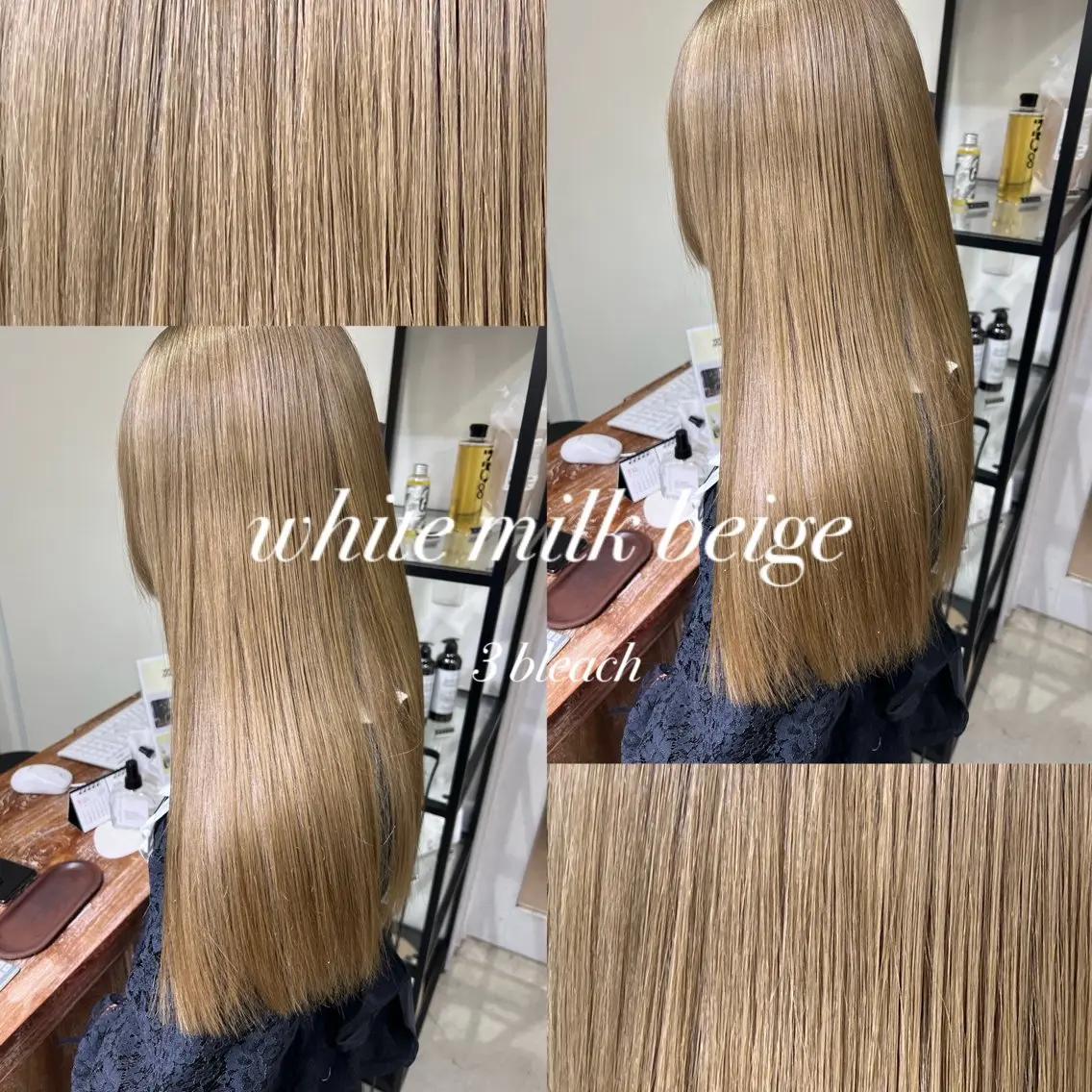 ロング カラー ハイトーンカラー ロング ヘアカラー anB ハルカのヘアスタイル
