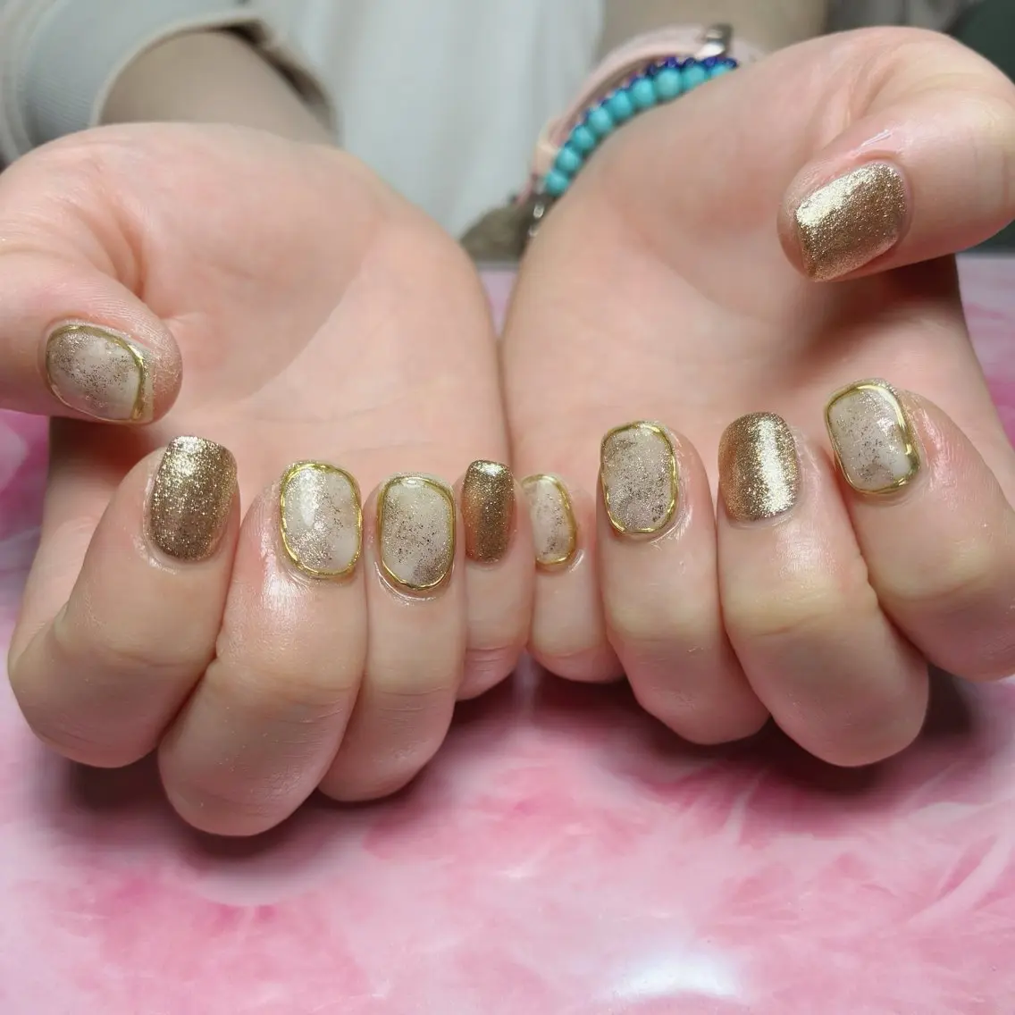 ショート ハンドネイル hs nail salonのネイルデザイン