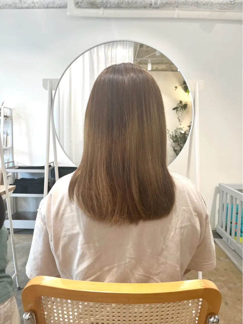ミディアム カラー 南雲 美紀のヘアスタイル
